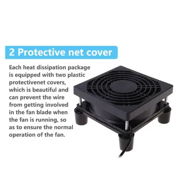

9cm/12cm Cooling Fan DC 5V USB Power Supply Quiet Fan for Router TV Set-Top Box