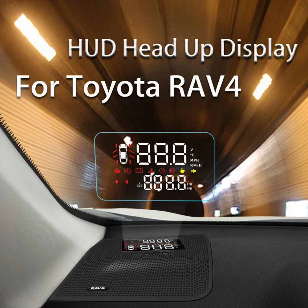 XINSCNUO для Toyota landlander/RAV4 2013 2017 2018 2019 2020 OBD Автомобильный HUD Дисплей проектор лобовое