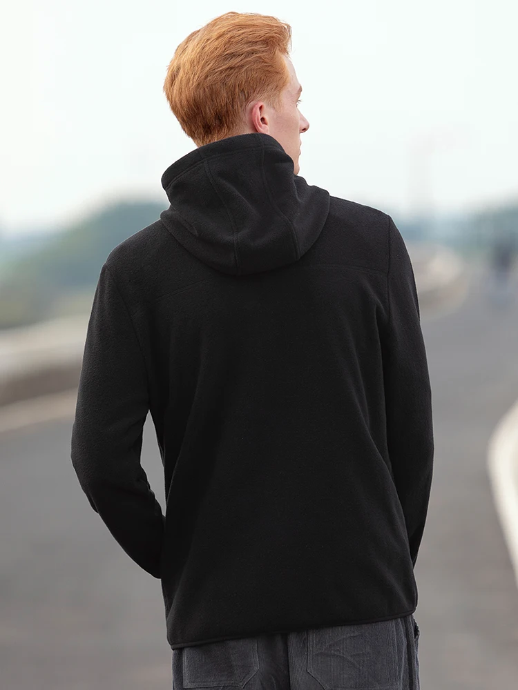 

Pioneer Camp 2019 pure color Mens Hooded Jacket Male Polyester Outwear Windbreaker Jackets Mens Slim zise AJK901570