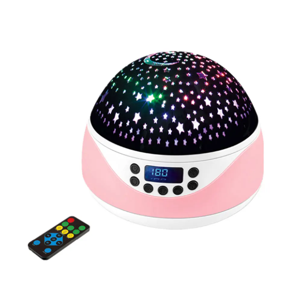 

Remote Control LED Music Night Light Projector Rotating Star Light Sleep Romantic USB Projection Lamp Atmosphere Lamp for Kid