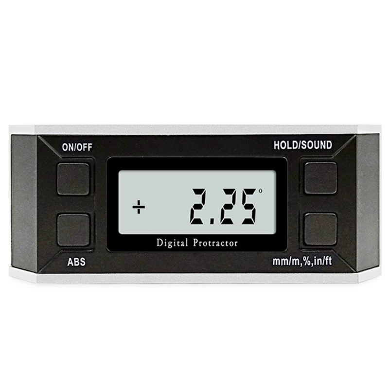 

Electronic Protractor Inclinometer Magnetic Bevel Box with Backlight Angle Viewfinder LCD Digital Angle Meter