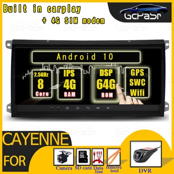

4G+64G IPS DSP Android 10 Car Radio Multimedia Player For Porsche Cayenne 2003 2004 2005 2006 2007 2008 2009 2010 DVD Stereo
