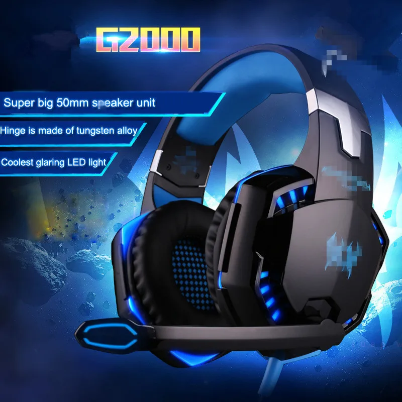 G2000 Professional Gaming Headset Built in Microphone Wired Headset 7 1 Surround Sound Suitable for Computer PS4 PC
