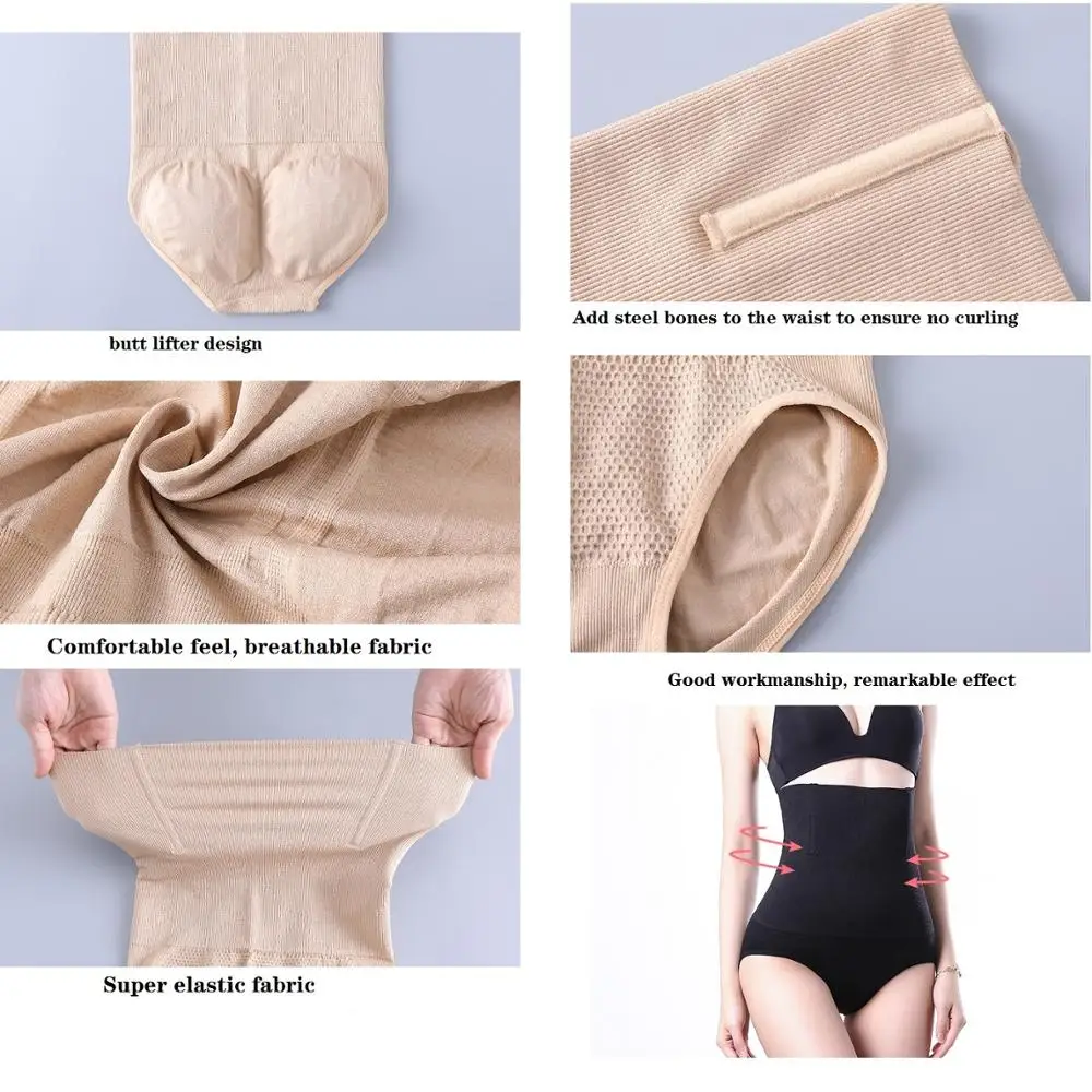 Fashion Tummy Control Women Body Shaper High Waist Shaper Pants