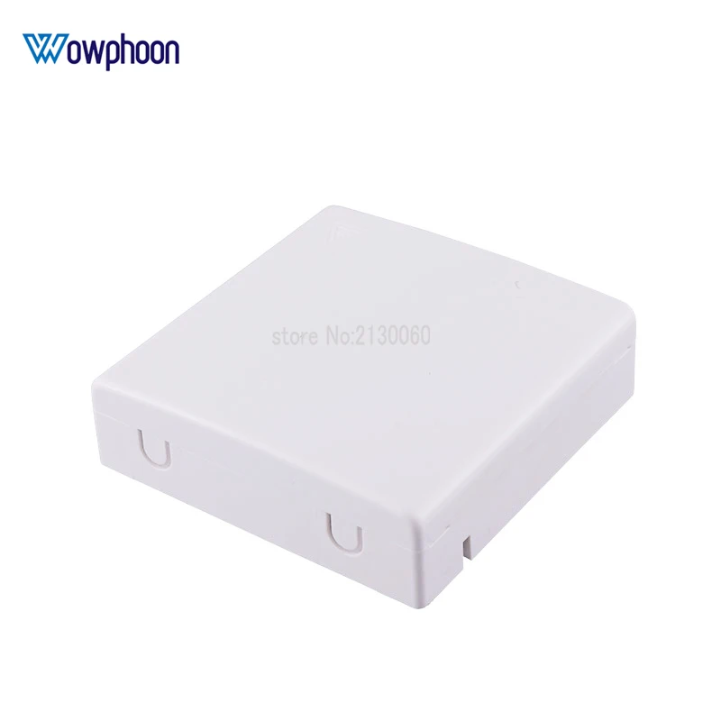 Ftth Desktop Box Ftth Scatola Di Protezione In Fibra Ottica Con 2 Porte Rj45 1 Scatola Per Cavi In Fibra Ottica Bianca In Materiale Abs In Fibra Ottic