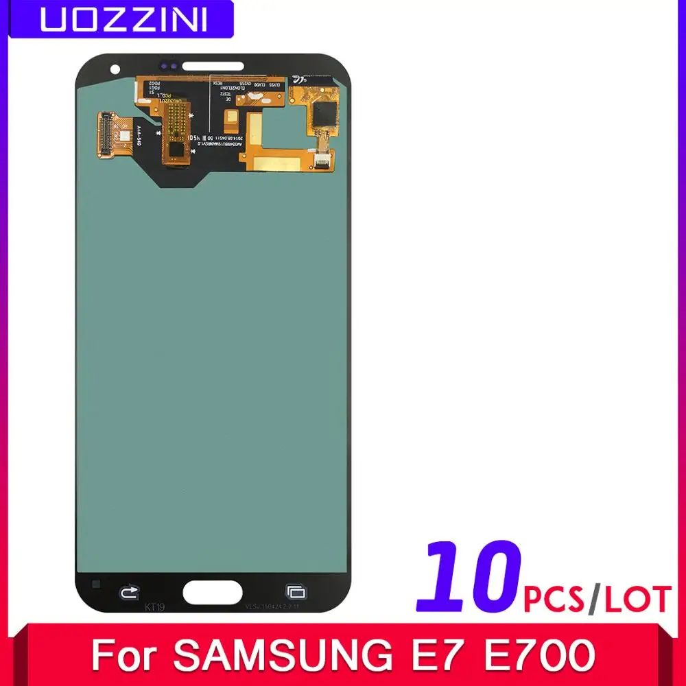 

10 Pcs/Lot New AMOLED For Samsung Galaxy E7 E700 E700F E7000 E7009 LCD Display Touch Screen Digitizer Assembly
