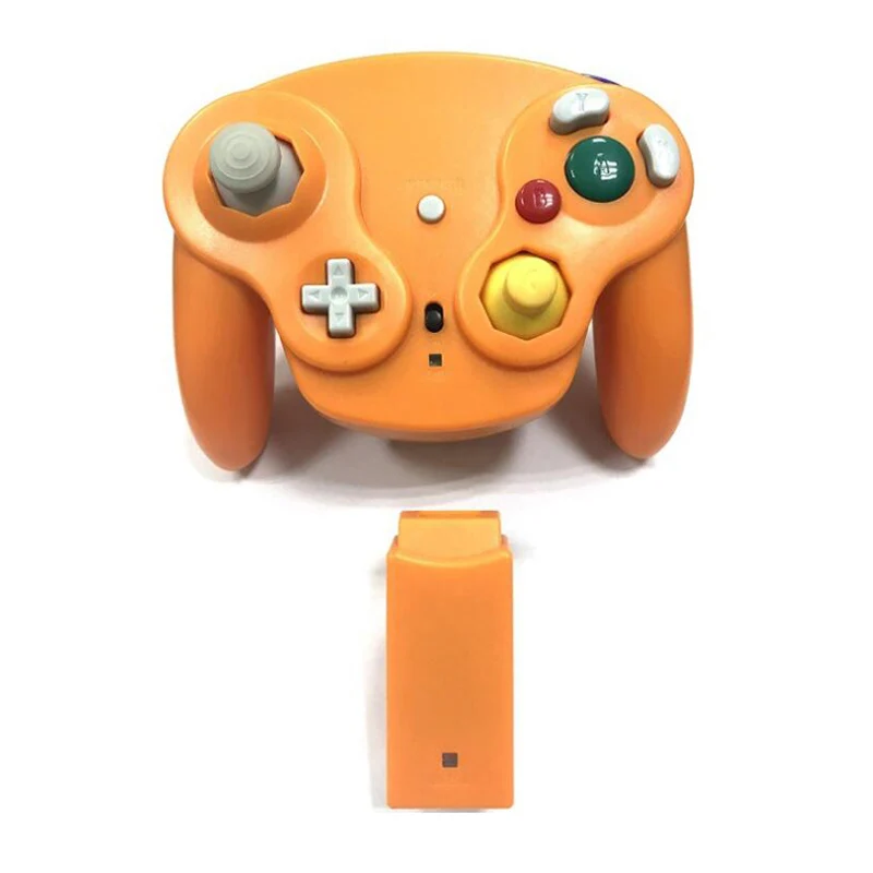 Классический 2,4G беспроводной контроллер геймпад для wii U Gamecube NGC GC с приемником адаптер джойстик Joy Pad - Цвет: Orange