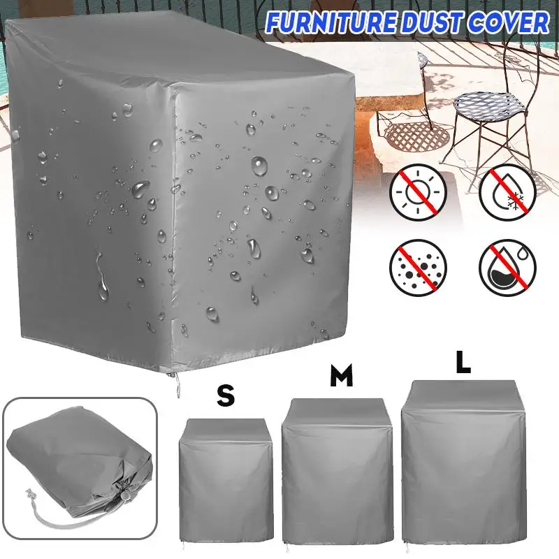 Cubierta para muebles exteriores resistentes al agua, Patio, silla para mesa de jardín, lluvia, nieve, para sofá, a prueba de polvo