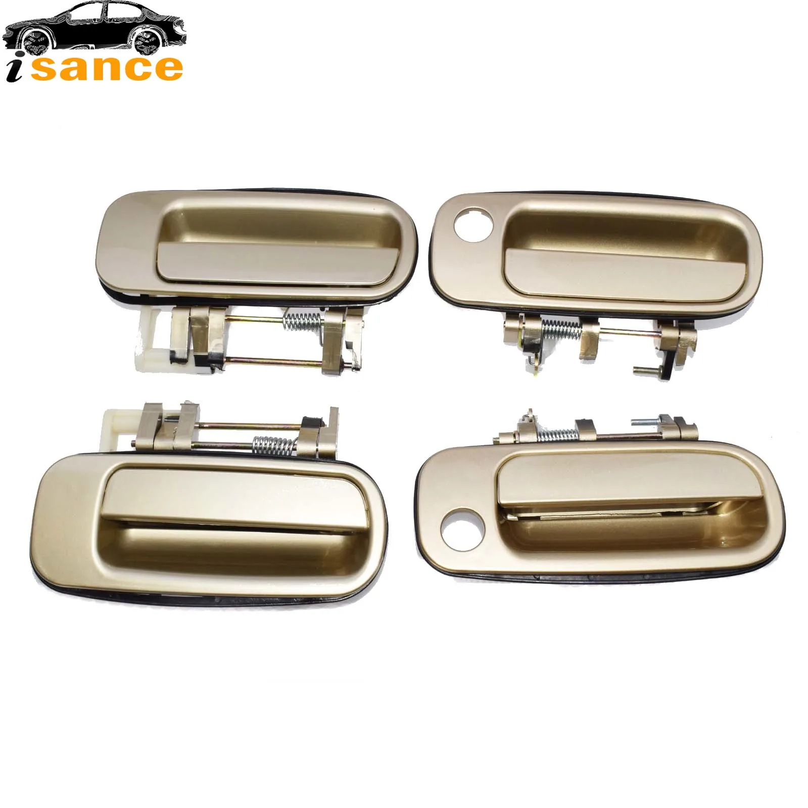 Isance New Beige Car Auto Outer Exterior Door Handle Front Rear Left