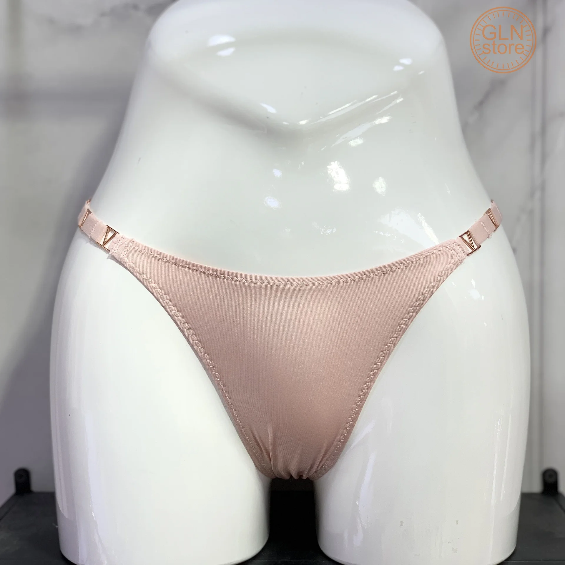 Nouveaux sous-vêtements chauds, sexy et à la mode, pantalon t à boucle d'anneau de couleur unie taille basse, sous-vêtements et slips haut de gamme sans trace
