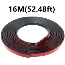 Универсальные автомобильные дверные уплотнительные полосы b-типа наклейки звукоизоляционные резиновые уплотнительные планки