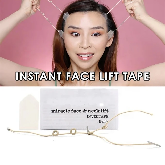 40 pçs invisível face lifting tape invisível v-line remendo bandas