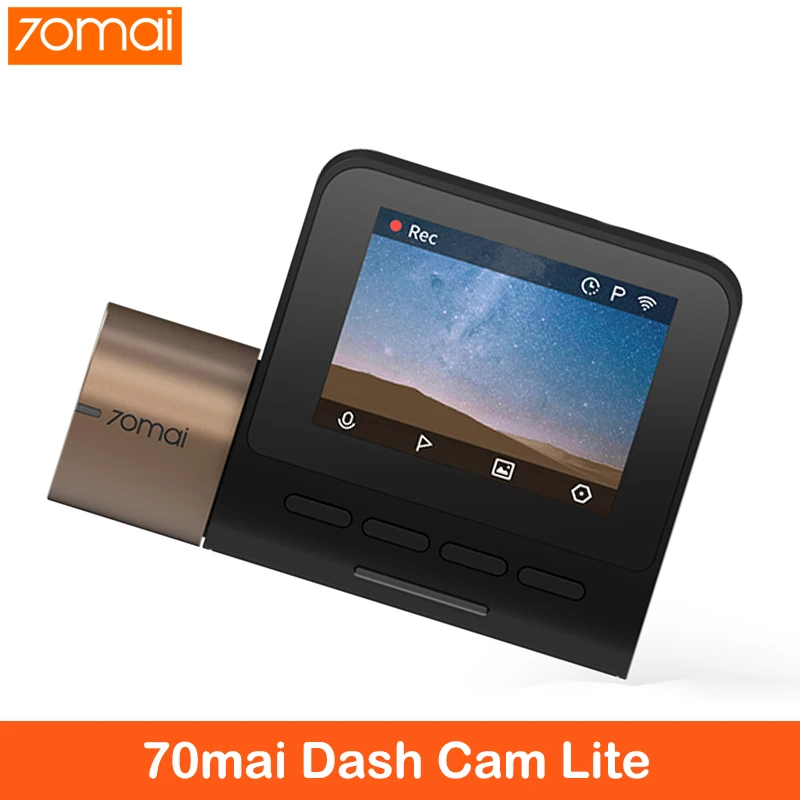 70mai Dash Cam Lite 1080P Ultra HD Автомобильный видеорегистратор 24H парковочный монитор с wifi Автомобильный видеорегистратор 1920 × 1080 500mAh аккумулятор FOV 130 Degr