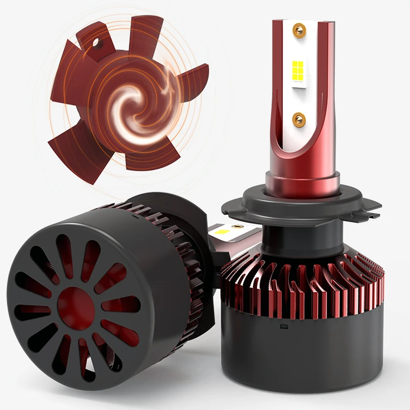 

Car Led Headlights H1 H3 H4 H7 H8 H9 H11 9005 9006 9012 Super Bright Far and Near Integrated Strong Light Bulb 60W 12V 6000K