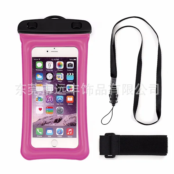 Floating Waterproof Bag Transparent Touch Screen iPhone X Outdoor Swimming Inflatable Environmentally Friendly Universal Waterpr