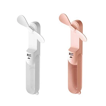 

2 Pcs Portable Handheld Mini Fan Lovely Small Bear Usb Foldable Multipurpose Outdoor Fan Rechargeable Desktop Fan for Home Pink