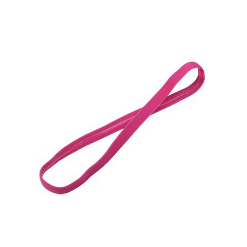 5Pcs Candy Color Women Men Yoga Hair Bands Sports Headband Non-slip Running Elastic Rubber Sweatband Football Hair Accessories sports headbands