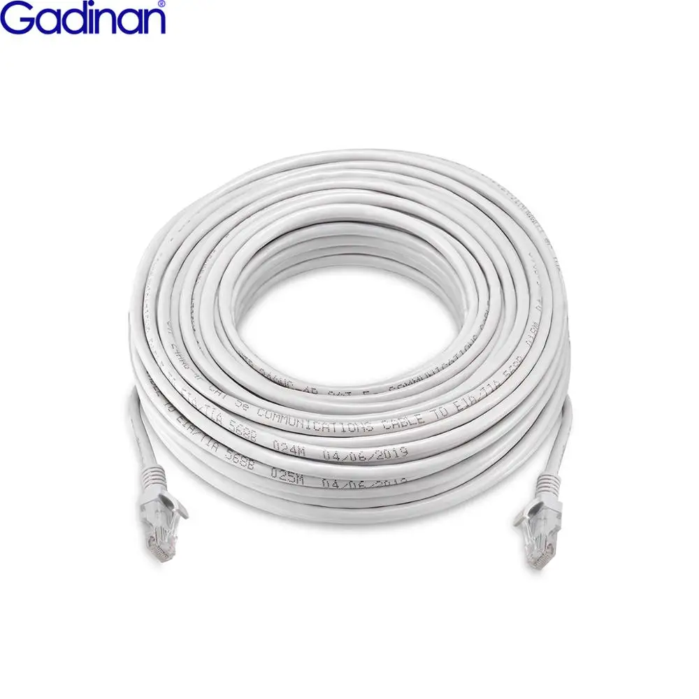 Cable de red Ethernet RJ45, Cable LAN para sistema de cámaras de seguridad IP PoE, 50M/30M/20M/10M CAT5 Cat5e