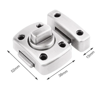 

Economical 1 Pcs Zinc Alloy Thick Anti-theft Security Door Rotate Latch Slide Lock for Gate Cabinet Window ds99