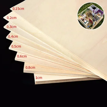 

Multi Size Aviation Model Layer Board Plywood Plank DIY Hand Craft Heat Transfer Wooden Modeling Materials