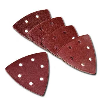 

93mm 1Pc Triangular Sand Base+25Pc Sandpaper ( 60/80/120/180/240grit Each 5Pcs) For Sander And Other Abrasive Tools