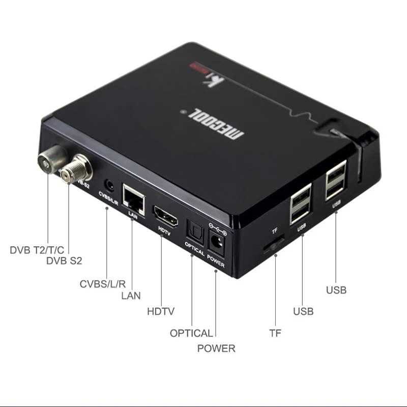 ABKT-Mecool Ki Pro Android 7,1 2G Ram 16G Rom Amlogic S905D Ddr4 Hd 4K 2,4G/5G Wifi сетевой плеер со Сталкер Tv Box и Dvb(U