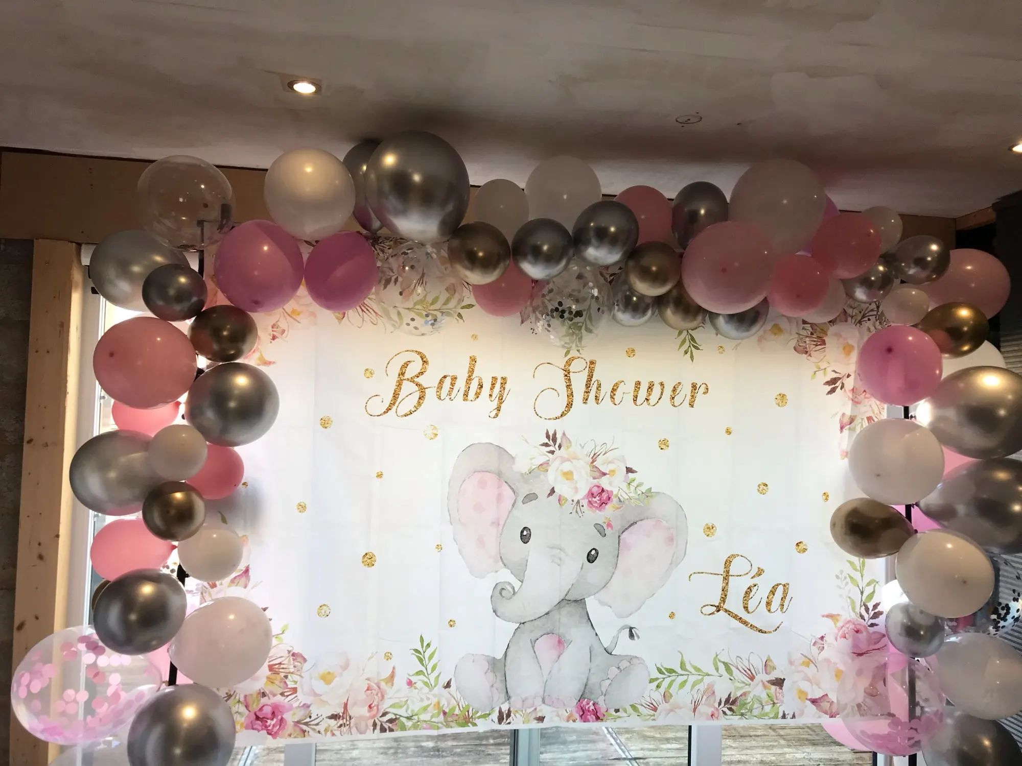 Photo Backdrop Yeele Newborn Elephant Birthday Party Flowers Photocall Baby Shower Banner Backgrounds Indoor Photographic Studio