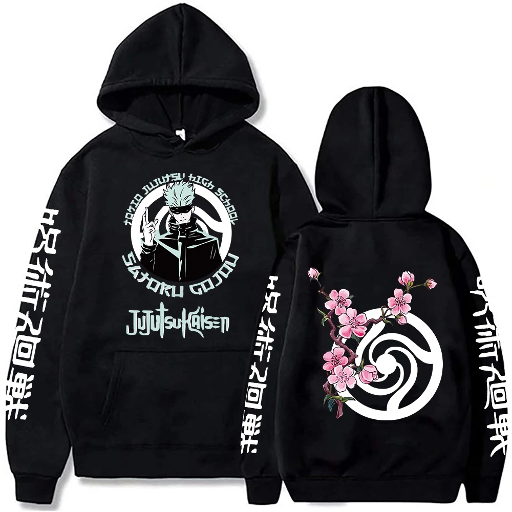 

Japanese Anime Jujutsu Kaisen Prints Hoodies Long Sleeve Fleece Hip Hop Sweatshirts Pullovers