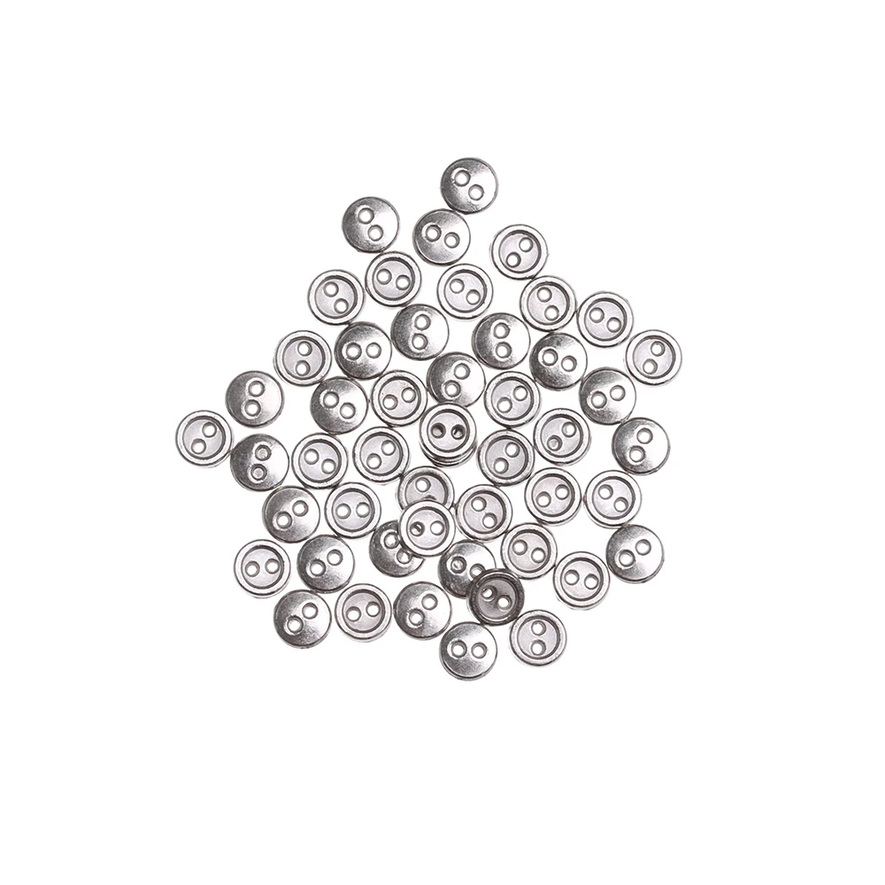Mini Metal Round Buckles for DIY Doll Clothes Sewing