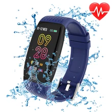 IP67 водонепроницаемый спортивный шагомер Сверхлегкий умный Браслет фитнес-трекер пульсометр Монитор артериального давления умный Браслет