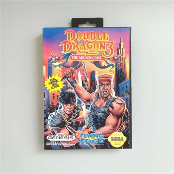 

Double Dragon 3 The Arcade Game - USA Cover With Retail Box 16 Bit MD Game Card for Sega Megadrive Genesis Video Game Console