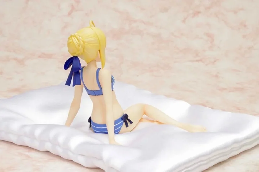 Аниме Фигурка Fate/stay Night Saber Lily Extra Bule купальник бикини Ver ПВХ 15 см коллекция моделей