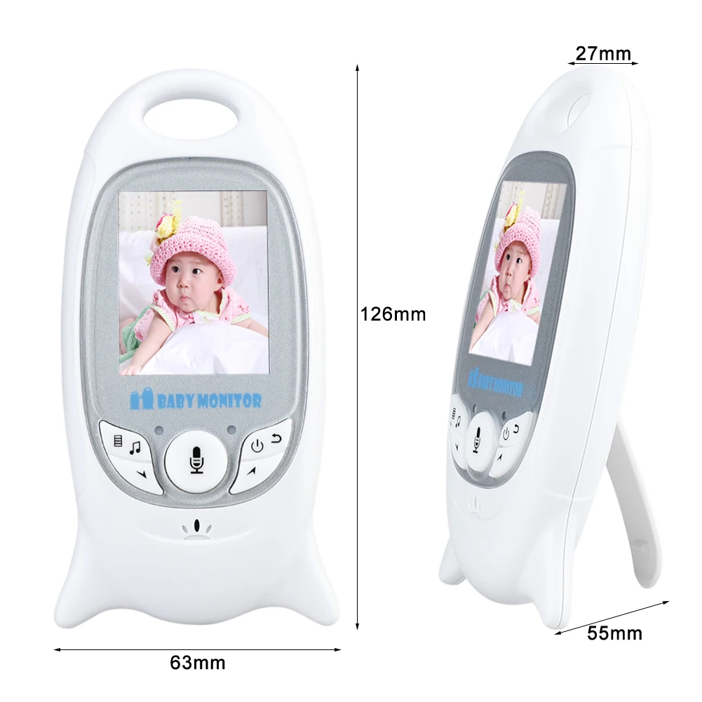 Video Monitor Senza Fili Del Bambino Infantile Radio Tata Musica Citofono Nightvision Portatile Mac