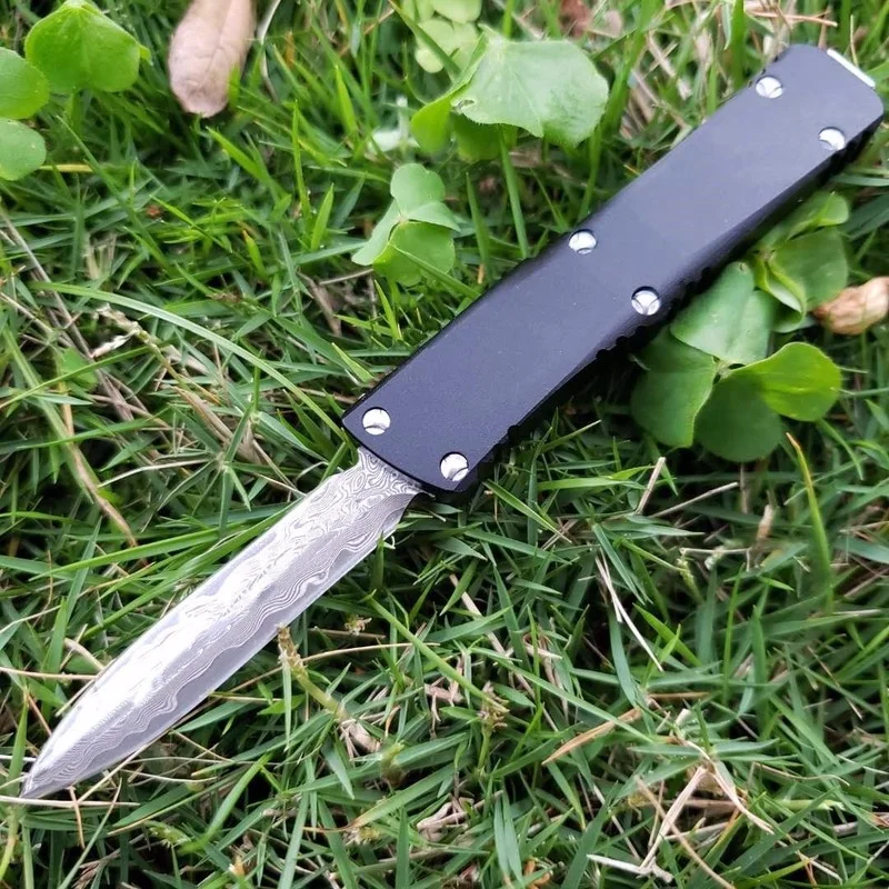 3 styles mini keychain 6inch damascus tanto TE Dual Action Tactical Folding Fixed Blade Knife Pocket Knifes Edc Survival Tool |