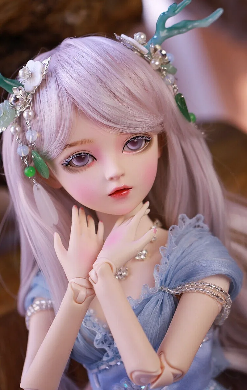Details about   60cm BJD 1/3 Ball Jointed Girls with Face Makeup Changeable Eyes Full Set Outfit 