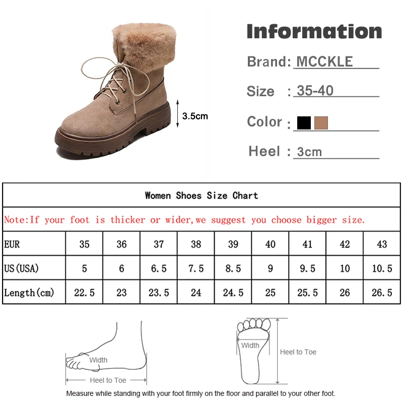 Женские теплые замшевые зимние ботинки; женская обувь на шнуровке с мехом и плюшем; женские водонепроницаемые Нескользящие ботинки на не сужающемся книзу массивном каблуке; женская Повседневная Удобная обувь