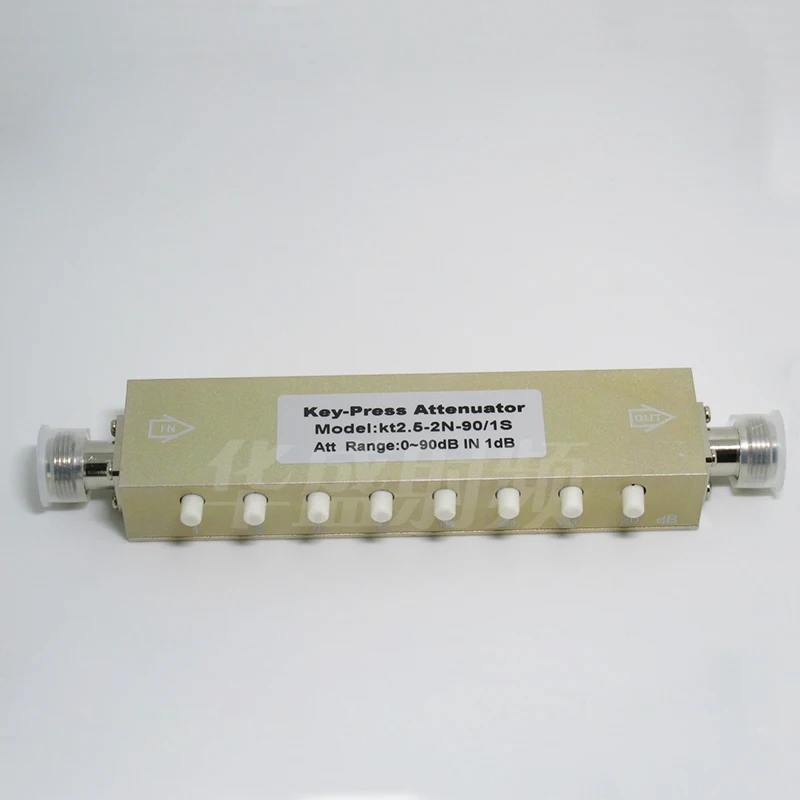 10W SMA Adjustable Key-Press Attenuator Step-Adjustable RF Attenuator 2.5GHz 0-90dB 