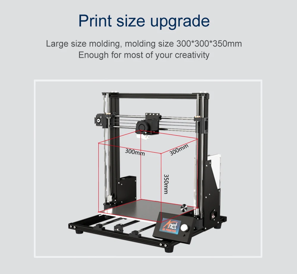 3D-принтер Impressora A8 Plus Anet DIY 3d принтер комплект с Micro sd-картой USB офлайн печать 300*300*350 мм