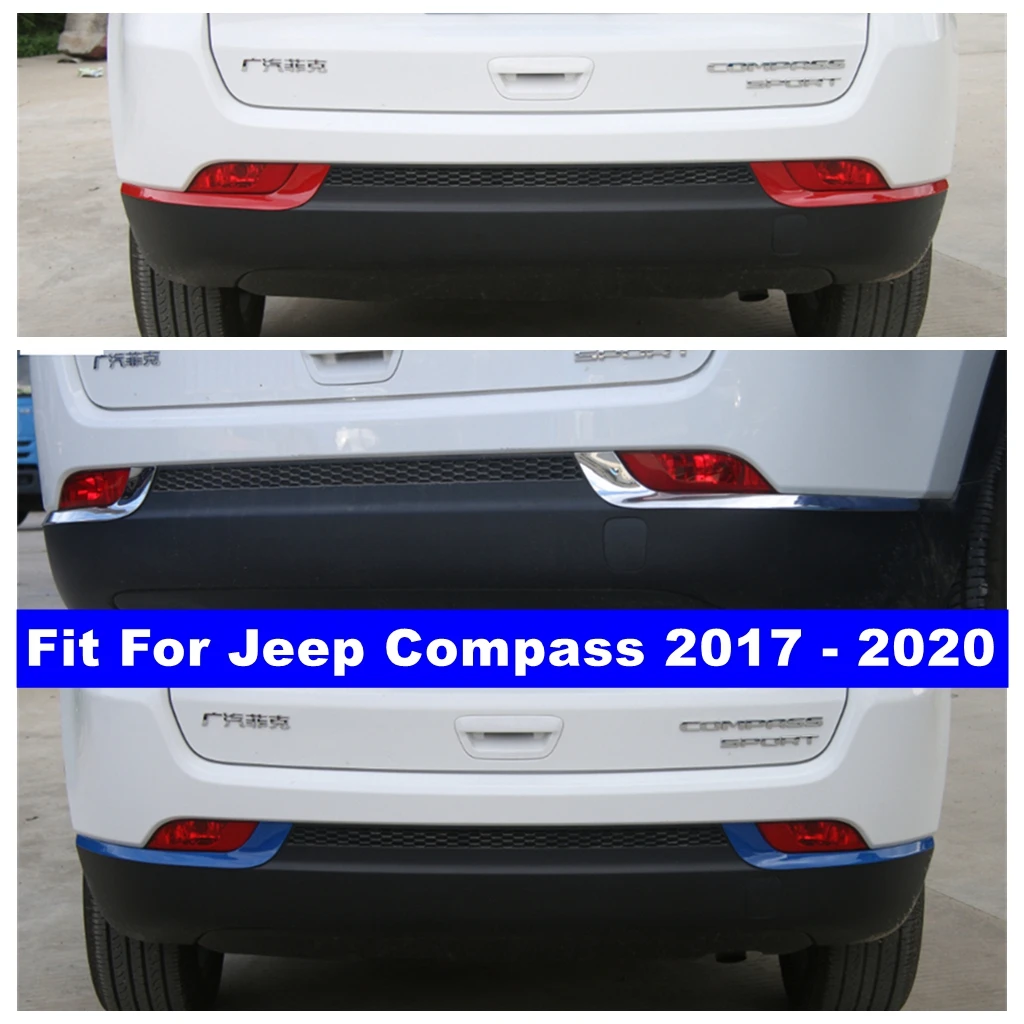 

Защитная накладка на задний бампер для Jeep Compass 2017 - 2021