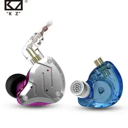 KZ ZS10 Pro Металл гарнитура 4BA + 1DD Гибридный 10 единиц HIFI бас наушники в ухо мониторные наушники спортивные Шум Отмена наушники