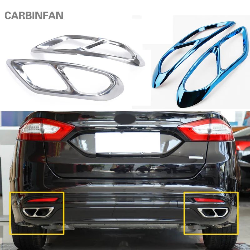 Автомобильный Стайлинг для Ford Mondeo Fusion Sedan 2014 2019 хвостовые накладки на горло из