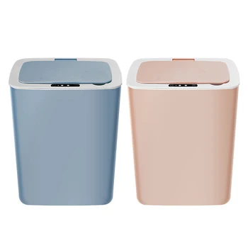

14L USB Charging Intelligent Induction Trash Can Household Infrared Motion Sensor Automatic Touchless Waste Garbage Bin