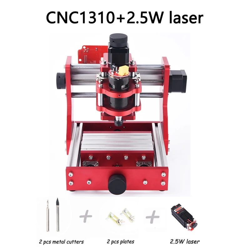 BENBOX станок с ЧПУ, CNC 1310, гравировальный станок для резки металла, алюминий, медь, дерево, ПВХ pcb резной станок, фрезерный станок с ЧПУ, расширенный - Цвет: cnc1310 with 2500mw