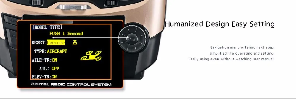 Radiolink AT9S Transmitter - Radio Remote Control System DSSS FHSS 2.4G 10CH Transmitter with R9DS Receiver for RC Helicopter FPV Drone Remote Controller 12 Radiolink AT9S Transmitter, CODBL TYPEJ Humanized Design Easy Setting PUSH Second RESET Z