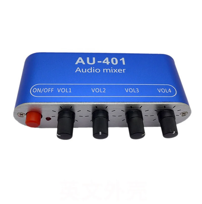 Stereo Audio Signal Mixing Board Multi-input Audio Mixer 4 Way Input 1 Way Output DC 5V-12V - ANKUX Tech Co., Ltd