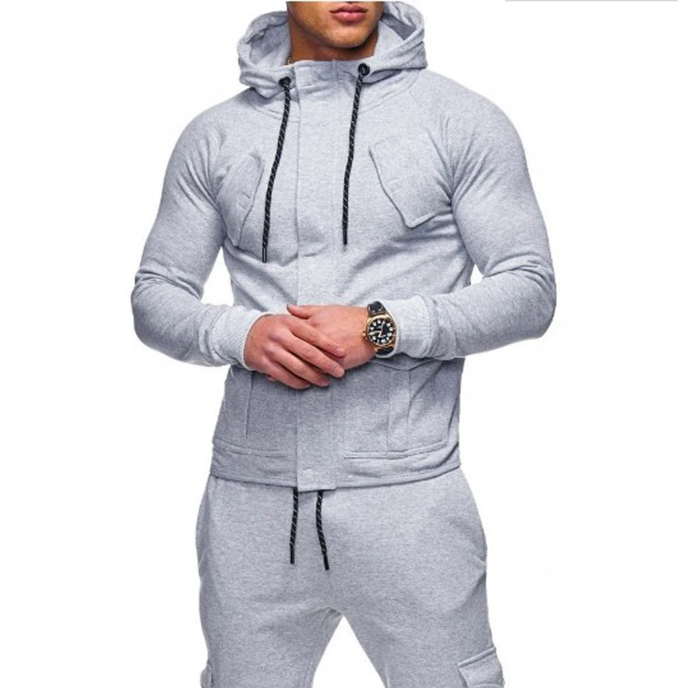 M-XXL, мужской спортивный костюм, комплект из 2 предметов, спортивный костюм для бега, толстовка с капюшоном, пальто, куртка+ брюки, тренировочные штаны, спортивный Спортивный костюм для бега