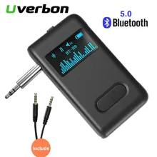 Bluetooth Receiver 5 0 aptX LL 3 5mm AUX Jack Audio Wireless Adapter for Car PC Headphones Mic 3 5 Bluetooth 5 0 Screen Receptor