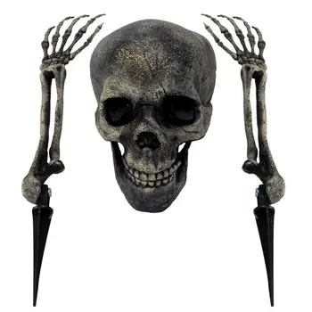 

3 Pcs Horrible Fashion Horror Creative Skull Decors Skeleton Decor Haunted House Decor for Bar Haunted House Halloween Party