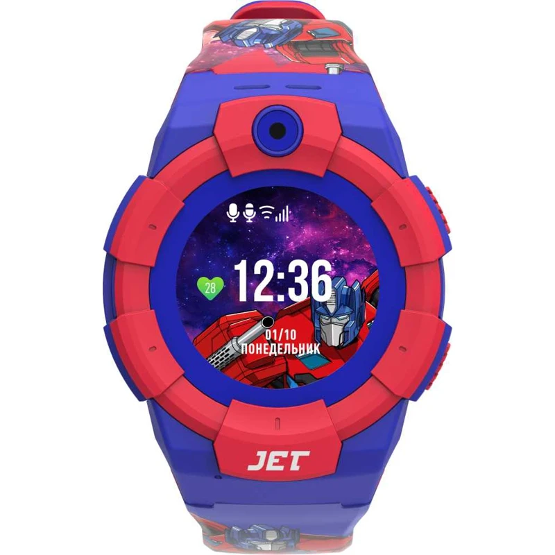 Смарт часы JET Kid Optimus Prime 45мм 1.44&quot синий/красный/синий/красный|Смарт-часы| |