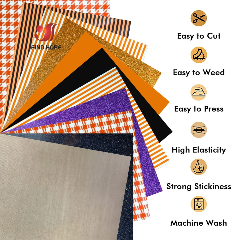 11pcs 12x10 Bundle Orange Black White Heat Transfer Vinyl Iron on Tshirt  Cricut HTV Printing for Halloween Xmas Fabrics Decor - AliExpress